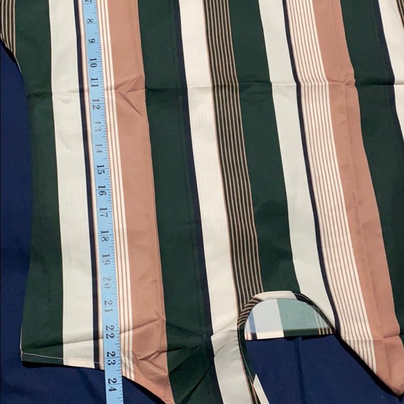 Shein Warm Tie Hem Striped Top - Picture 8 of 10